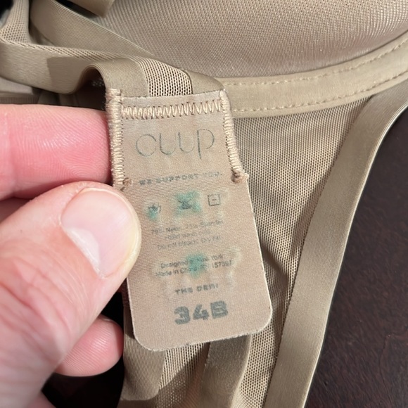 CUUP The Demi Bra in Sheer Brown, size 32B - Picture 5 of 9